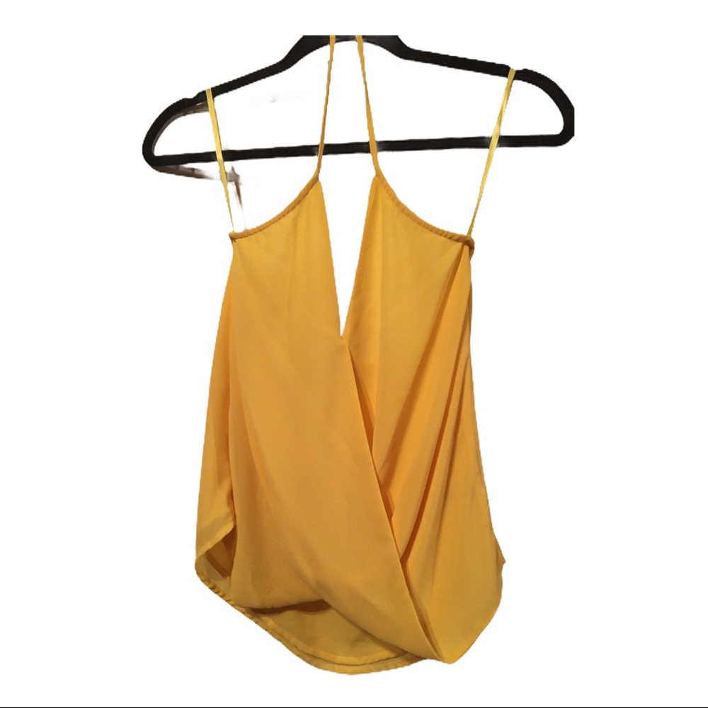 Naked Zebra Strappy Swing Cami Yellow Small